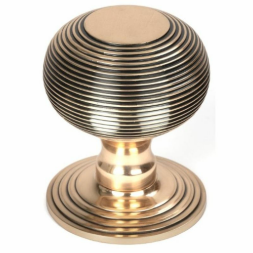 anvil-beehive-centre-door-knob-aged-bronze-46657