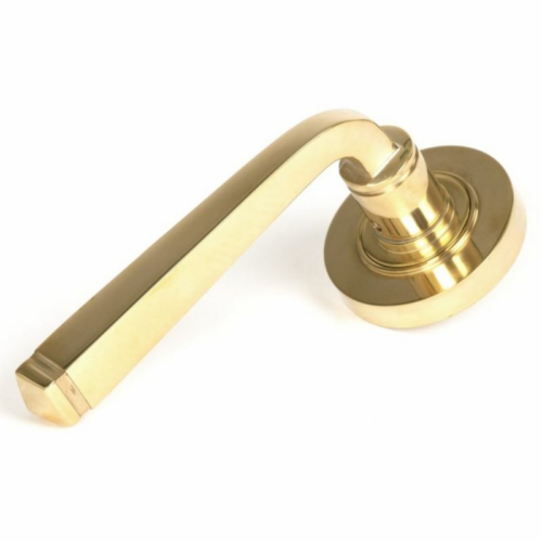 anvil-avon-round-lever-on-rose-plain-polished-stainless-steel-316-49852