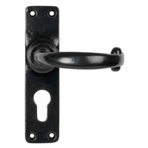 anvil-lever-euro-lock-set-black-46573