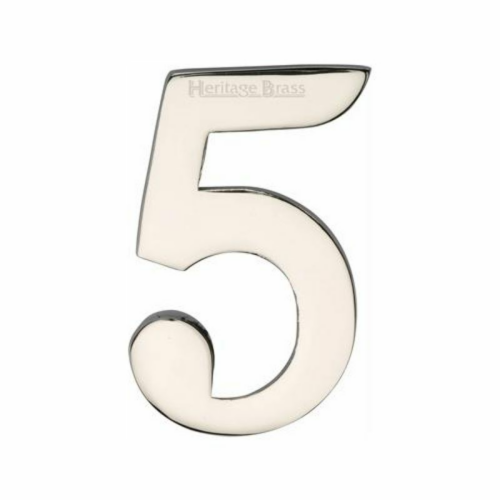numeral-5-polished-nickel