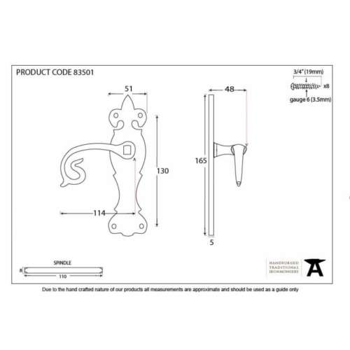 anvil-curly-latch-handle-set-natural-textured-83501-1