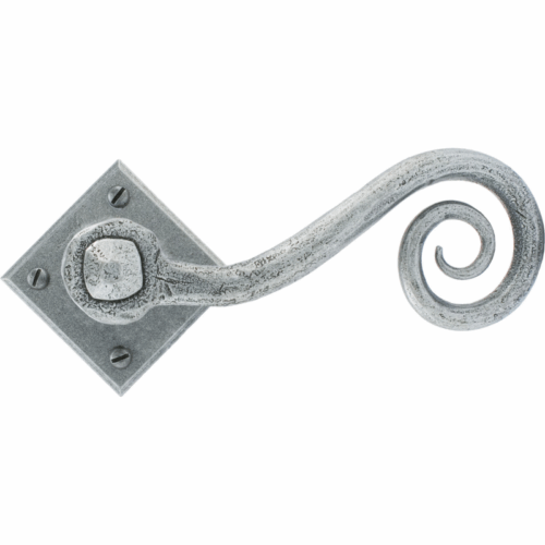 anvil-monkeytail-unsprung-lever-on-rose-handle-set-pewter-33612