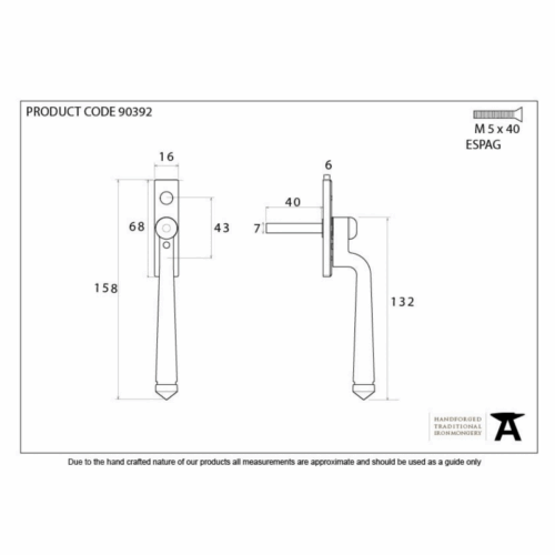 anvil-avon-espagnolette-window-handle-beewax-903921
