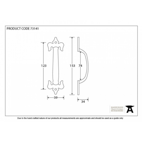 anvil-153mm-fleur-de-lys-pull-handle-731411