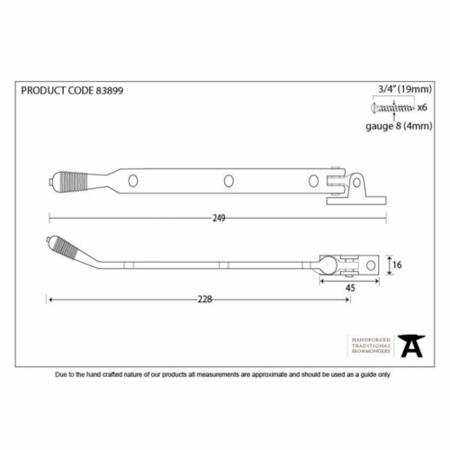 anvil-200mm-reeded-casement-stay-aged-brass-838991