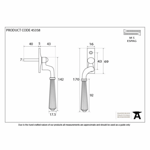 anvil-hinton-espag-lh-polished-bronze-453581