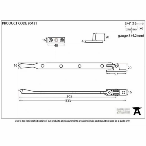 anvil-250mm-avon-casement-stay-aged-brass-904271