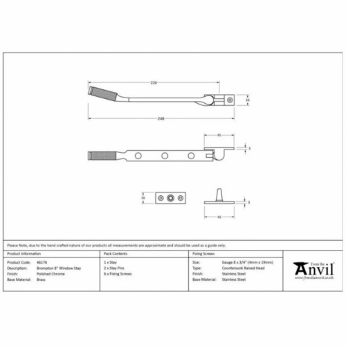 anvil-200mm-brompton-casement-stay-aged-brass-461731