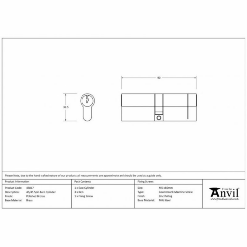 anvil-80mm-euro-profile-double-cylinder-polished-bronze-458091
