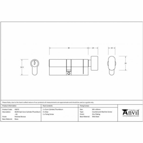 anvil-70mm-euro-profile-cylinder-and-turn-keyed-alike-polished-bronze-458691