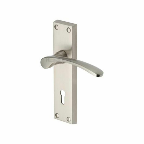 v4146-sophia-door-handle-on-euro-plate-satin-nickel