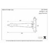 anvil-tee-hinge-arrow-head-300mm-beeswax-33206-1