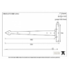 anvil-tee-hinge-arrow-head-562mm-pewter-337921