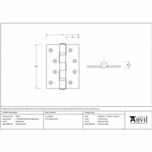 anvil-102x76x3mm-ball-bearing-butt-hinge-polished-brass-495731