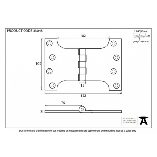 anvil-33048-pewter-4-x-4-x-6-parliament-hinge-pair-ss1
