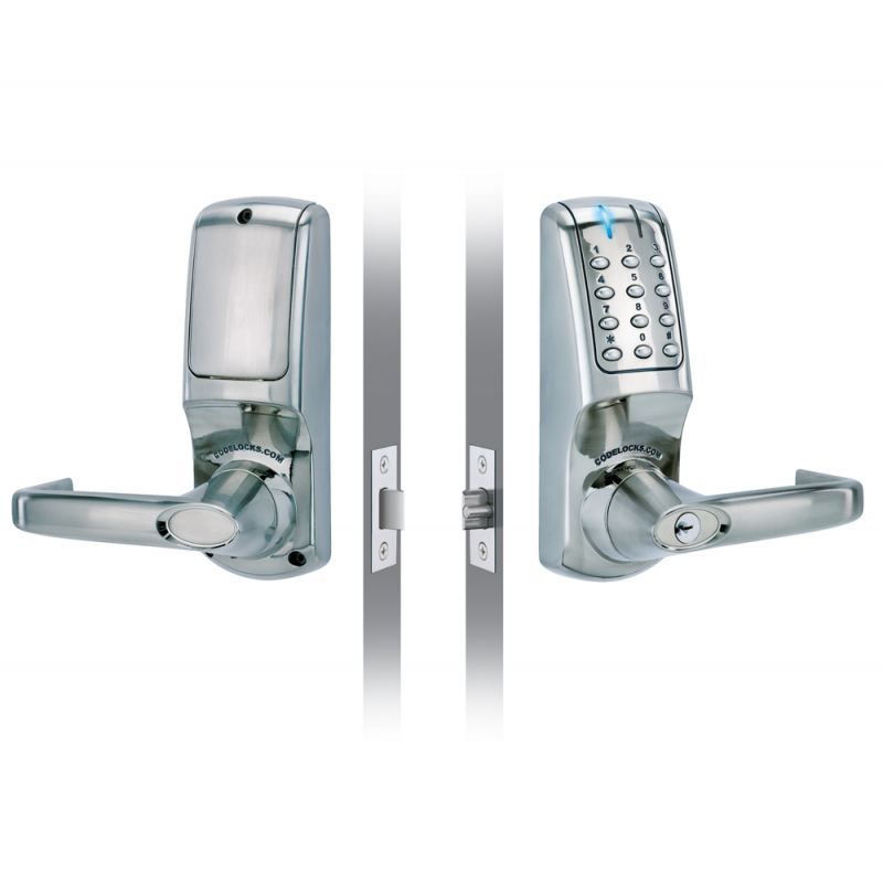 Codelocks Cl5010 Brushed Steel Electronic Mortice Latch