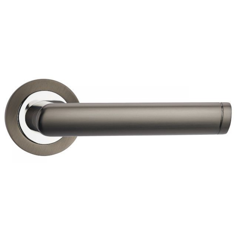 Forte Spectre Gun Metal Grey Polished Chrome Lever On Rose Fl125